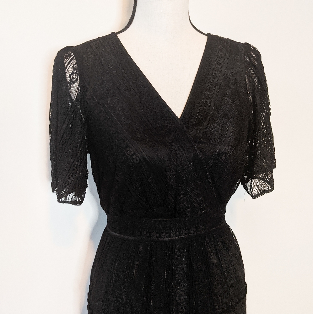 💠LAST 1💠Very J Black Lace Maxi Dress - Picture 2 of 4